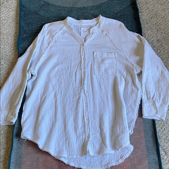 Aerie Gauzy Knit Waffles Layering Shirt - Picture 8 of 15